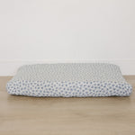 Blue Blossom Muslin Changing Pad Cover | Milk & Baby