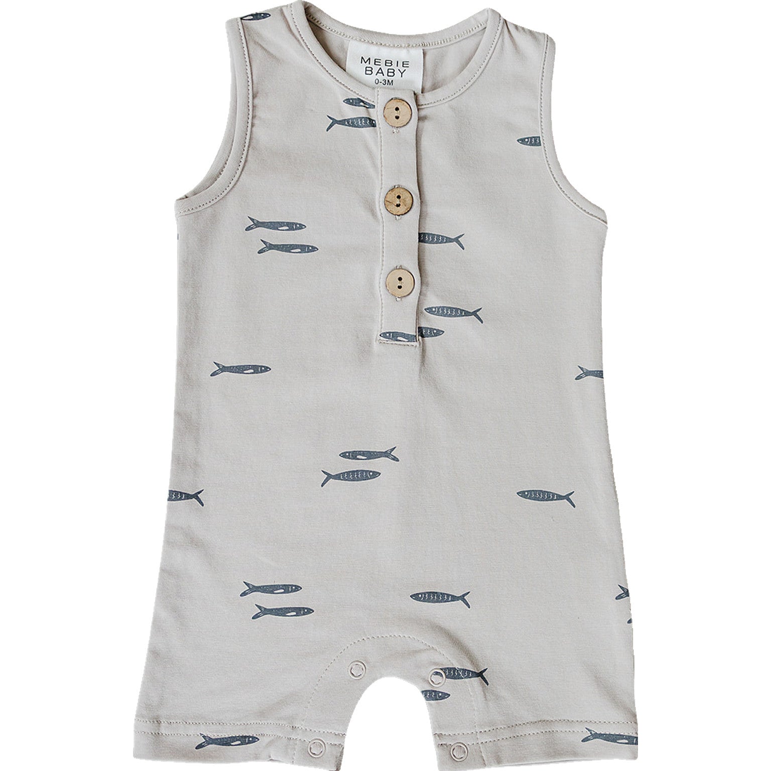 Fish Short Romper | Milk & Baby