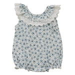 Blue Blossom Bubble Romper | Milk & Baby