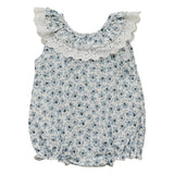 Blue Blossom Bubble Romper | Milk & Baby