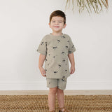 Palm Tree Button Short Set | Milk & Baby