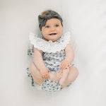 Blue Blossom Bubble Romper | Milk & Baby