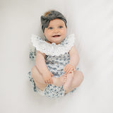 Blue Blossom Bubble Romper | Milk & Baby