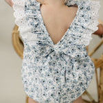 Blue Blossom Bubble Romper | Milk & Baby