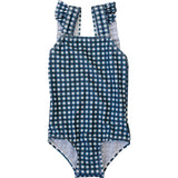 Navy Gingham One-Piece | Milk & Baby