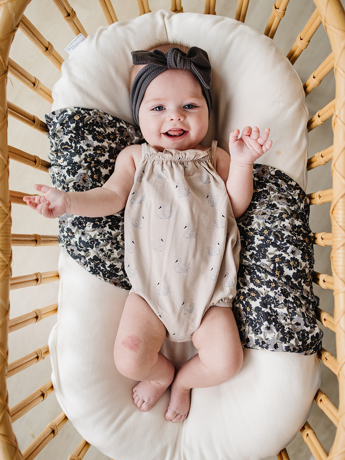 Swan Tank Bubble Romper | Milk & Baby