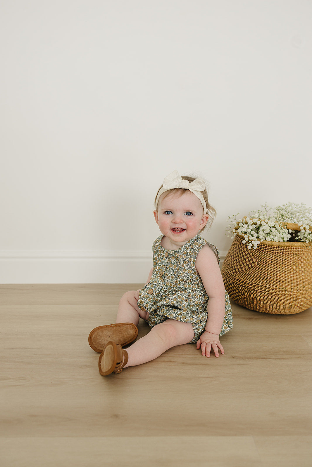 Golden Meadow Bubble Romper | Milk & Baby