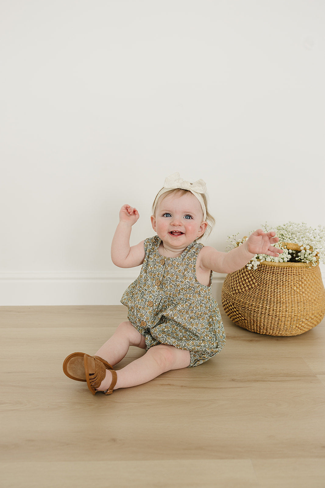 Golden Meadow Bubble Romper | Milk & Baby