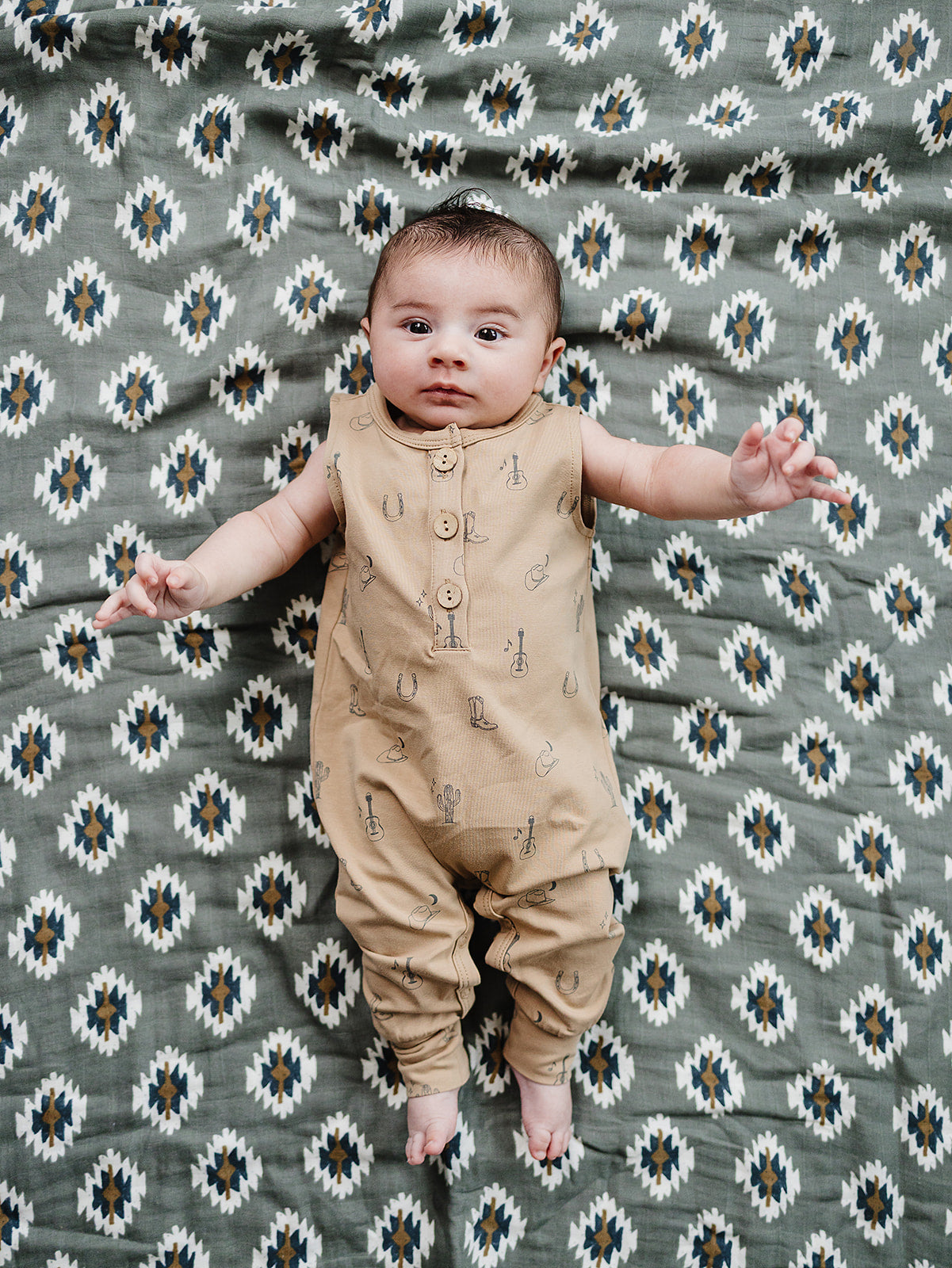 Western Tank Romper | Milk & Baby