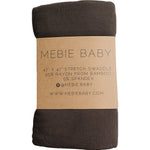 Brown Ribbed Bamboo Stretch Swaddle | Milk & Baby