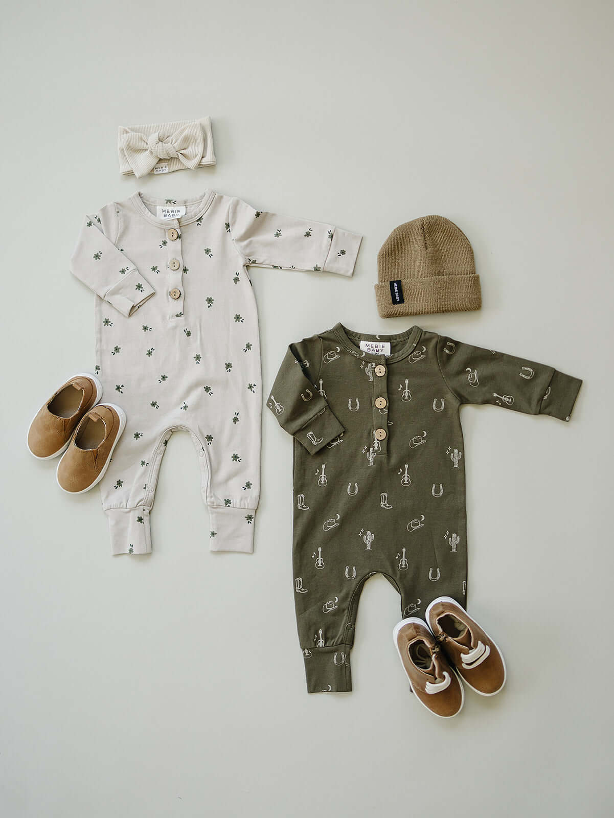 Floral Long Sleeve Button Romper | Milk & Baby