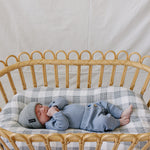 Dusty Blue Waffle Set | Milk & Baby | Comfy, cozy, and cute — our Dusty Blue Waffle Set is an everyday essential. Made from soft waffle-knit fabric, this matching set includes a long sleeve bodysuit and relaxed-fit pants for a cozy, all-day feel. Snaps at