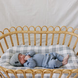 Dusty Blue Waffle Set | Milk & Baby | Comfy, cozy, and cute — our Dusty Blue Waffle Set is an everyday essential. Made from soft waffle-knit fabric, this matching set includes a long sleeve bodysuit and relaxed-fit pants for a cozy, all-day feel. Snaps at