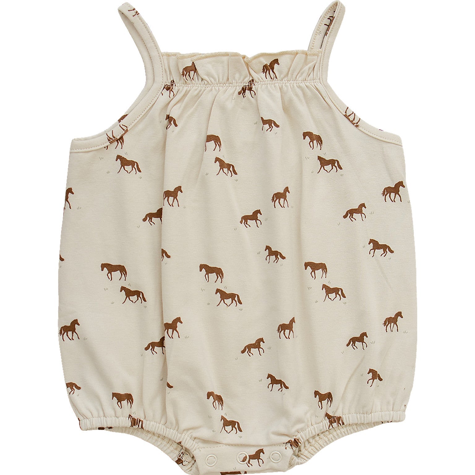 Horse Tank Bubble Romper | Milk & Baby
