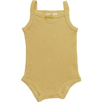 Yellow Bow Pointelle Tank Bodysuit | Milk & Baby