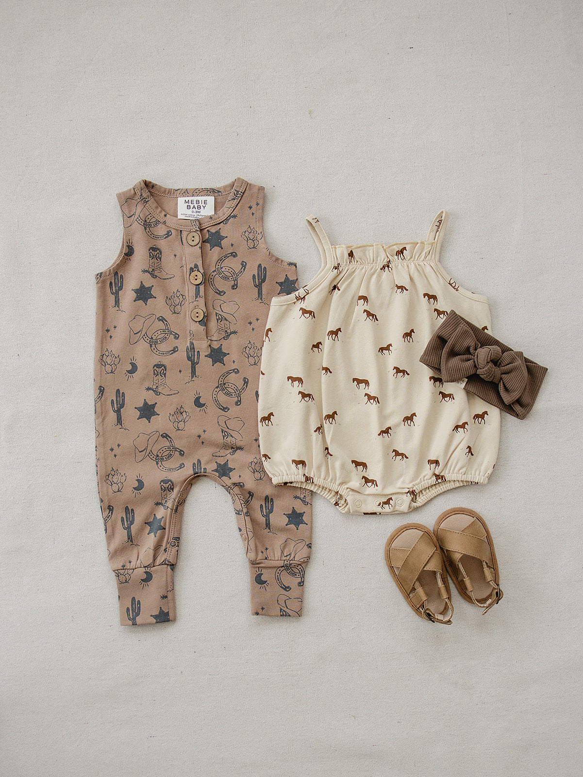 Horse Tank Bubble Romper | Milk & Baby