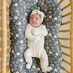 Cream Ribbed Bamboo Head Wrap | Milk & Baby