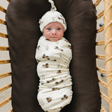 Ducks Ribbed Bamboo Stretch Swaddle