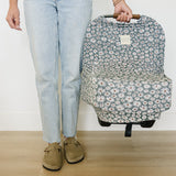 Dark Green Daisy Bamboo Multi-Use Cover | Milk & Baby