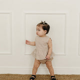 Tan Stripes Peplum Set | Milk & Baby