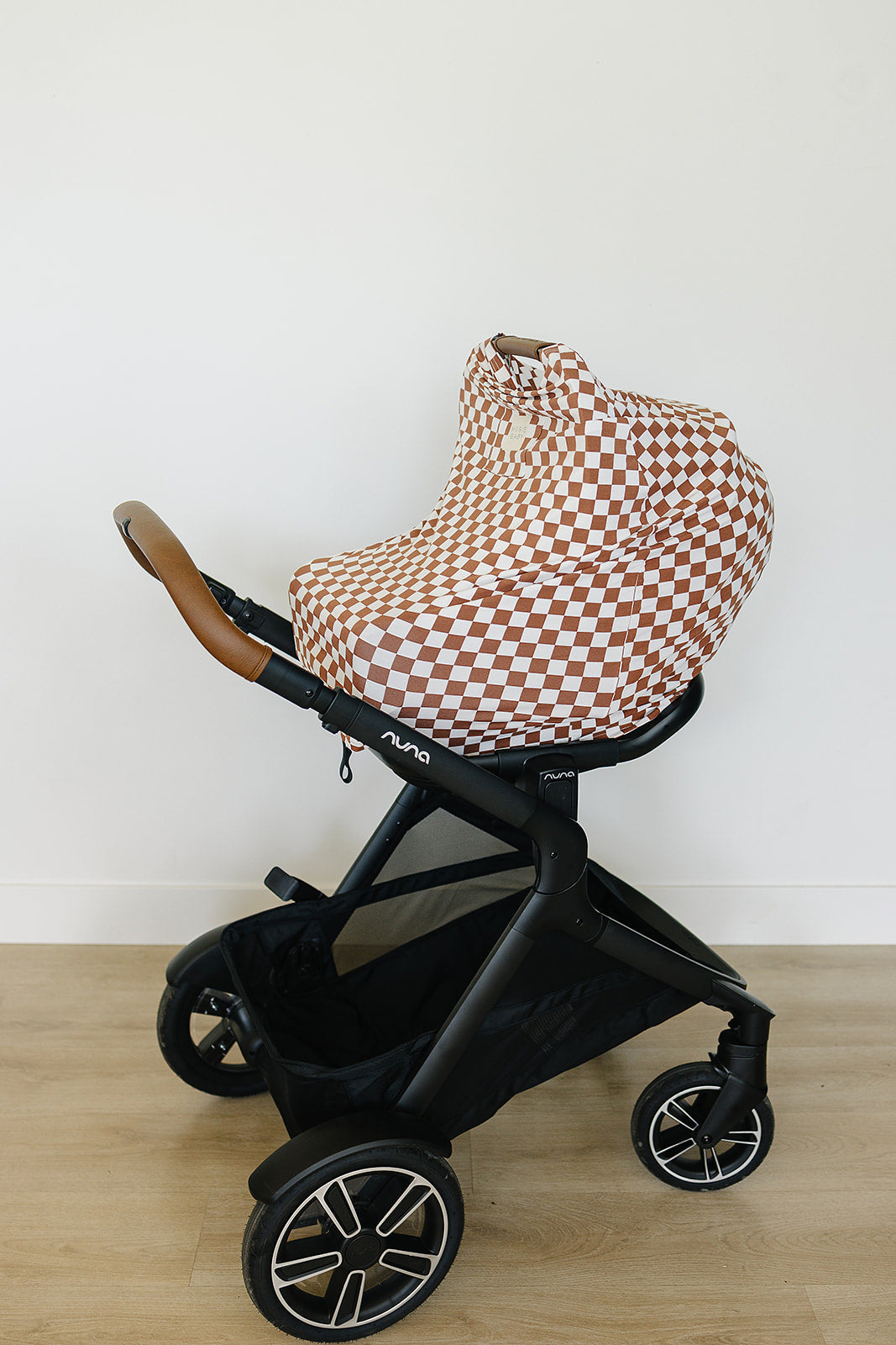 Rust Checkered Bamboo Multi-Use Cover | Milk & Baby