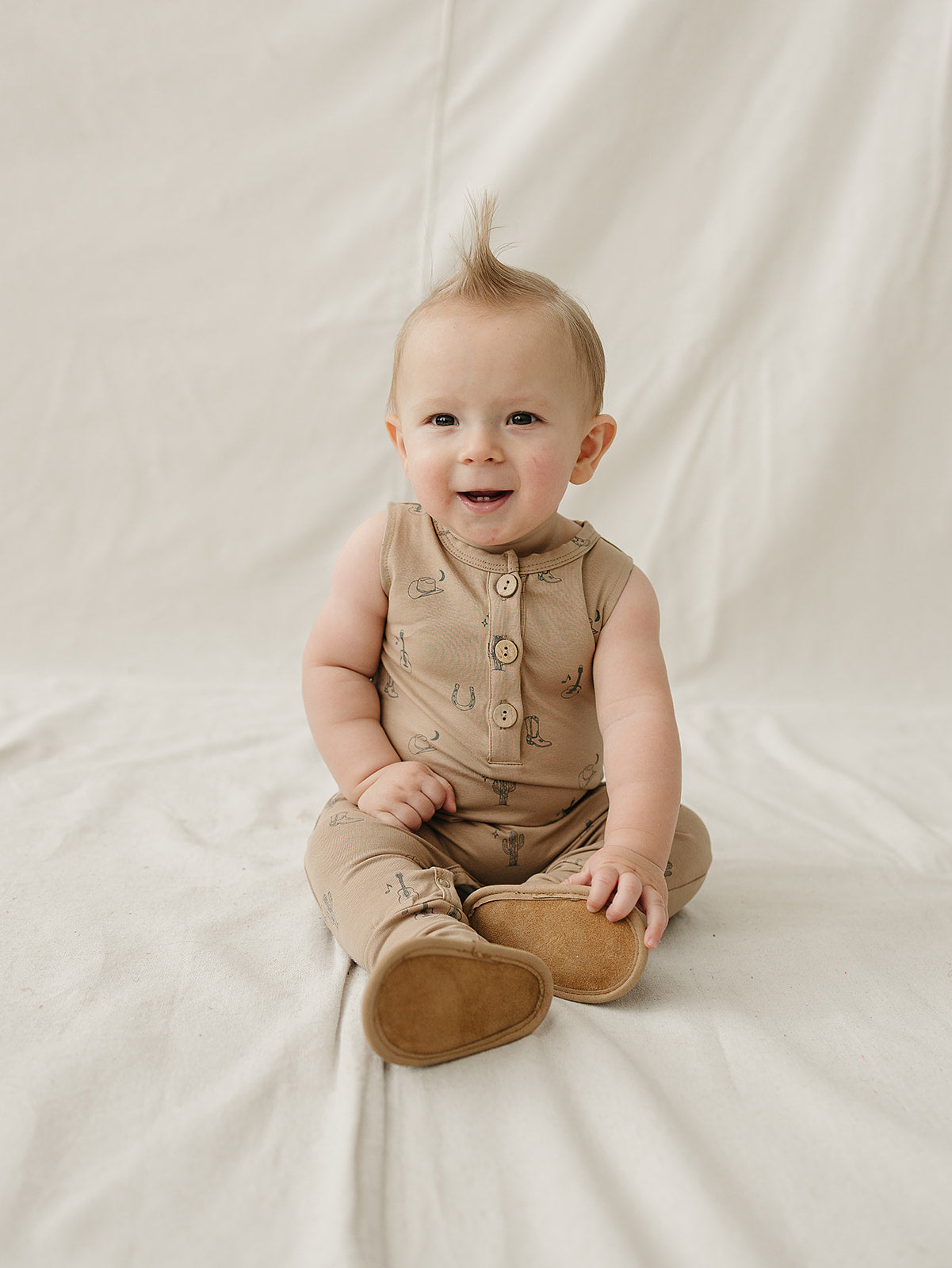 Western Tank Romper | Milk & Baby
