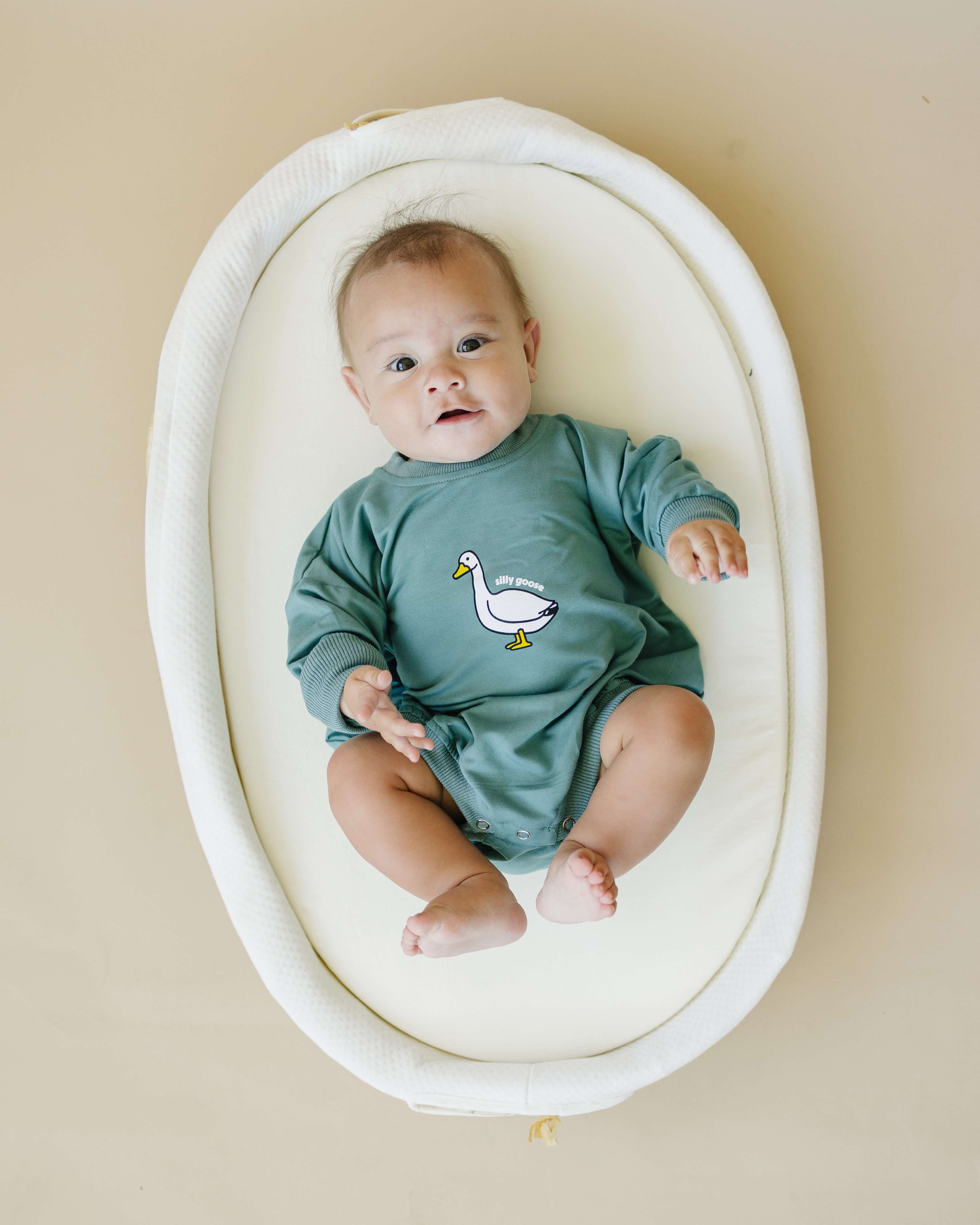Silly Goose Bamboo Baby Romper | Milk & Baby