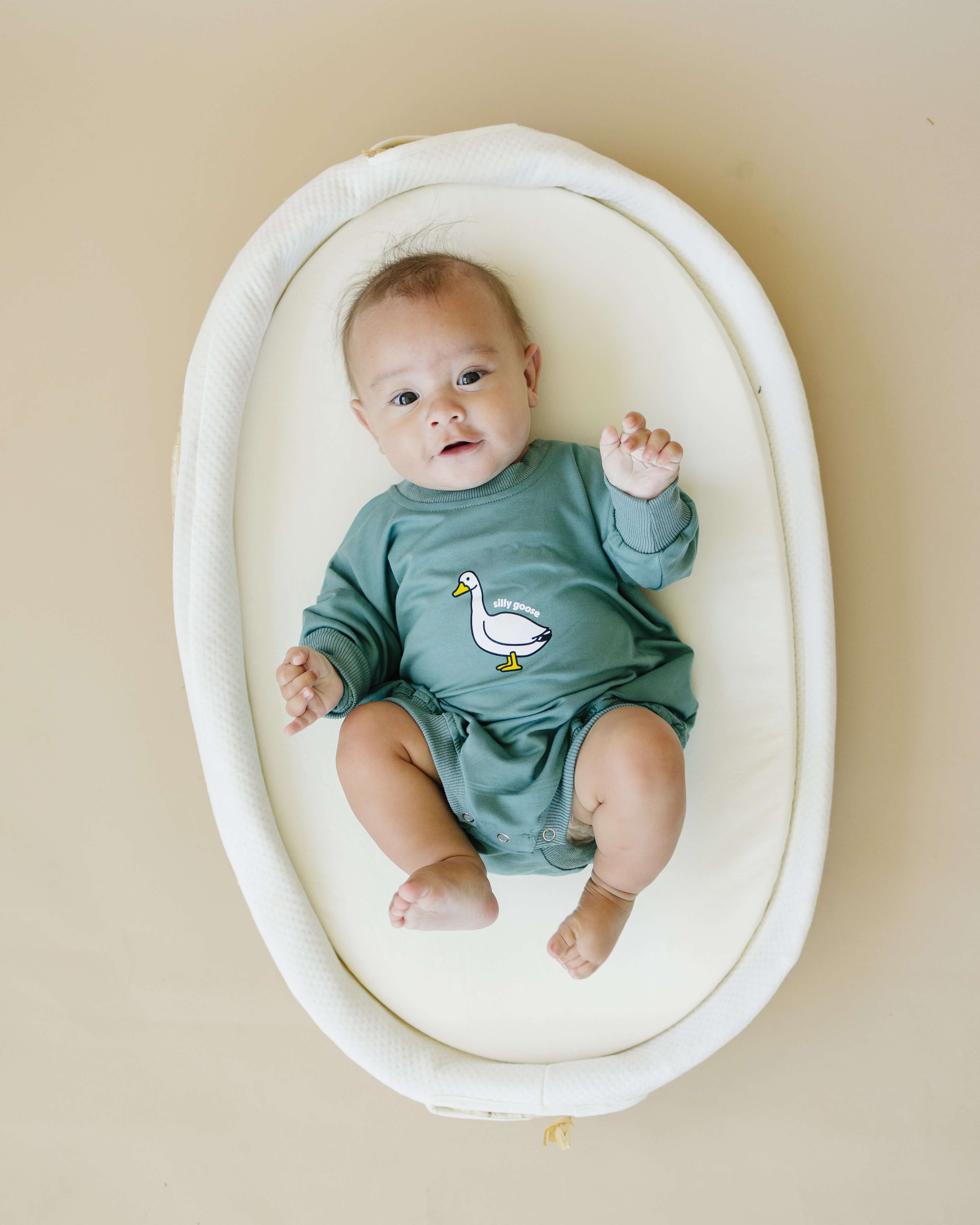 Silly Goose Bamboo Baby Romper | Milk & Baby