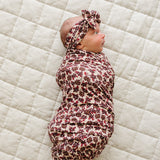 Antique Floral Ribbed Bamboo Stretch Swaddle