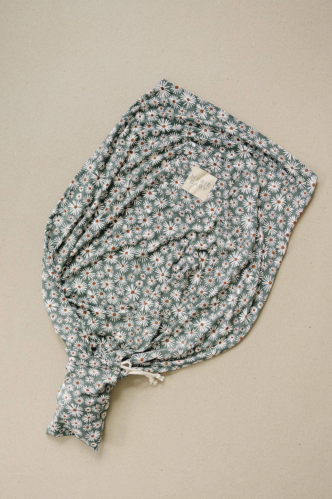 Dark Green Daisy Bamboo Multi-Use Cover | Milk & Baby