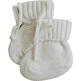 White Knit Booties | Milk & Baby