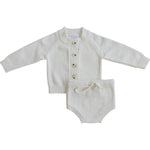 White Knit Bloomer Set | Milk & Baby