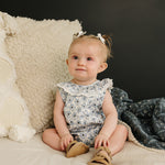 Blue Blossom Bubble Romper | Milk & Baby