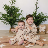 Gingerbread Hooded French Terry Set | Milk & Baby