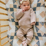 Mauve Knit Wrap Set | Milk & Baby