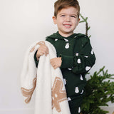 Snowman Hooded French Terry Set | Milk & Baby