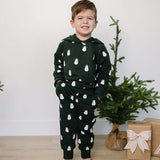 Snowman Hooded French Terry Set | Milk & Baby