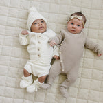 White Knit Bloomer Set | Milk & Baby