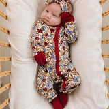 Desert Floral Ribbed Bamboo Zipper | Milk & Baby