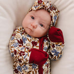 Desert Floral Ribbed Bamboo Head Wrap | Milk & Baby
