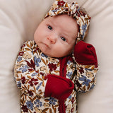 Desert Floral Ribbed Bamboo Head Wrap | Milk & Baby
