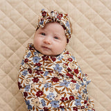 Desert Floral Ribbed Bamboo Head Wrap | Milk & Baby