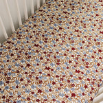 Desert Floral Ribbed Bamboo Stretch Crib Sheet | Milk & Baby