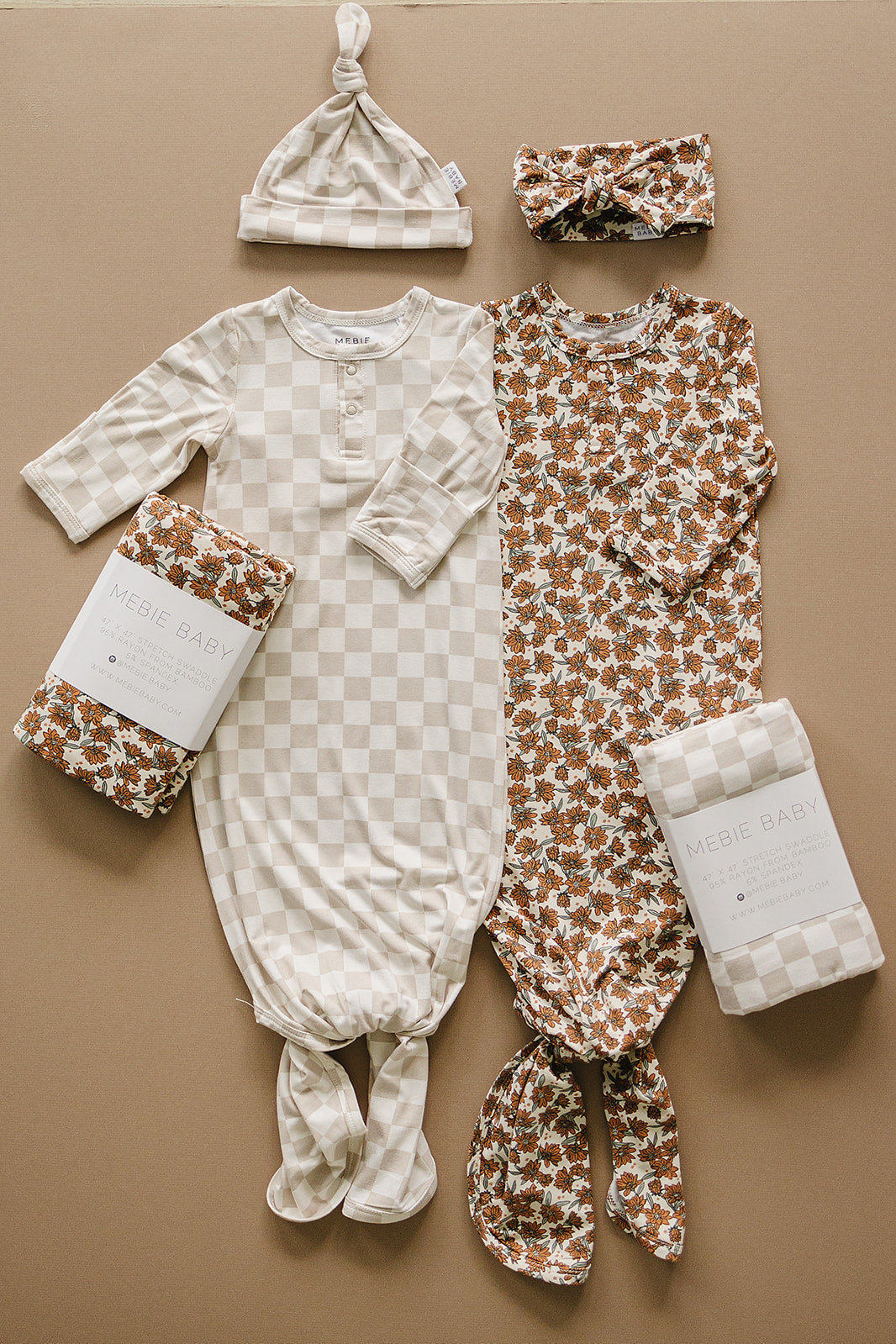 Cream Magnolia Bamboo Knot Gown | Milk & Baby