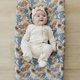 Paradise Palms Muslin Changing Pad Cover | Milk & Baby