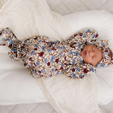 Desert Floral Ribbed Bamboo Knot Gown | Milk & Baby