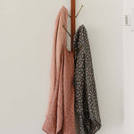 Pink Stripes Muslin Swaddle Blanket | Milk & Baby