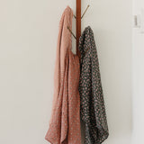 Pink Stripes Muslin Swaddle Blanket