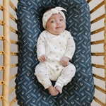 Berry Pointelle Cotton Head Wrap | This sweet baby Head wrap is made from soft, breathable 100% cotton pointelle fabric, making it gentle and comfortable for your little one. The delicate pointelle texture adds a beautiful, timeless touch, making it the p