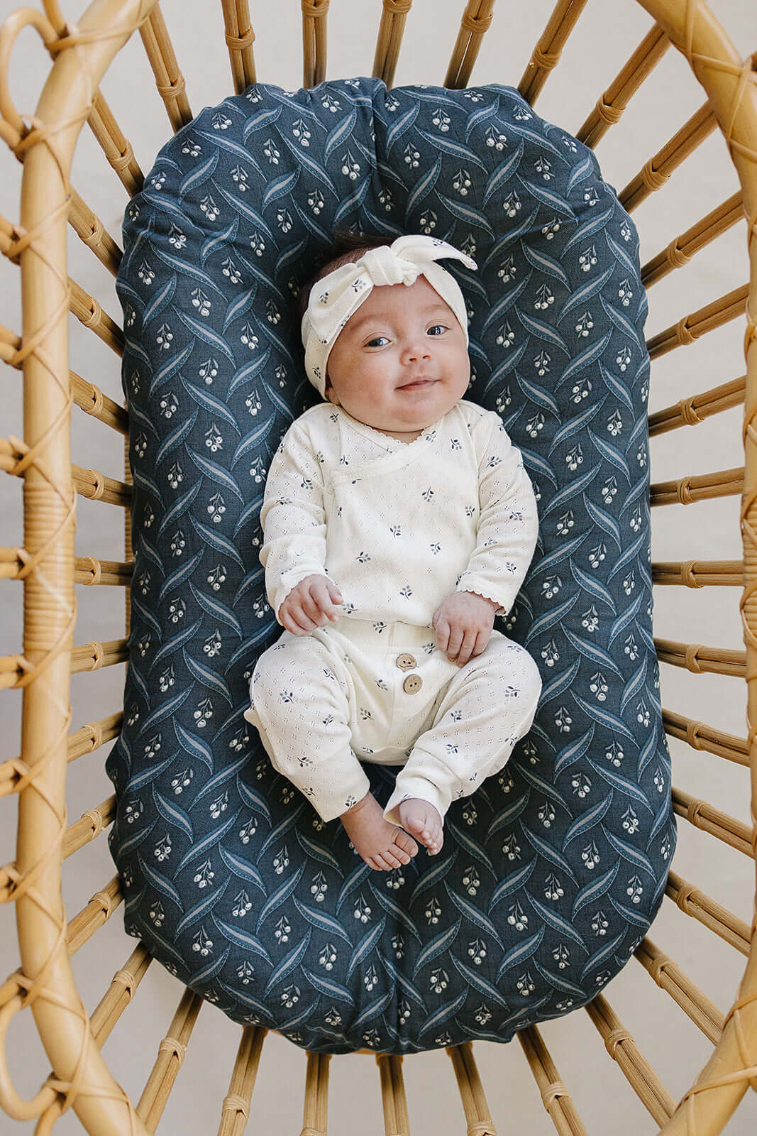 Berry Pointelle Cotton Head Wrap | This sweet baby Head wrap is made from soft, breathable 100% cotton pointelle fabric, making it gentle and comfortable for your little one. The delicate pointelle texture adds a beautiful, timeless touch, making it the p